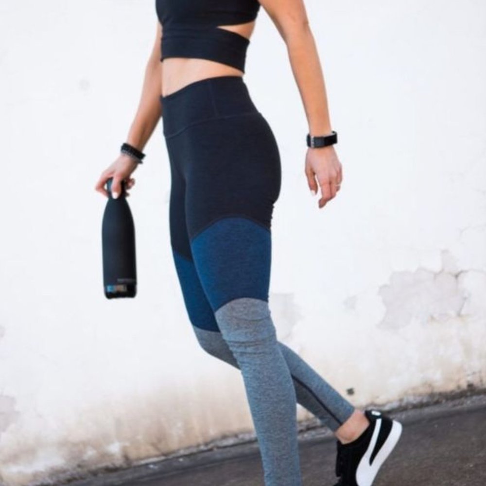 Outdoor Voices Color Blocked Compression Leggings
